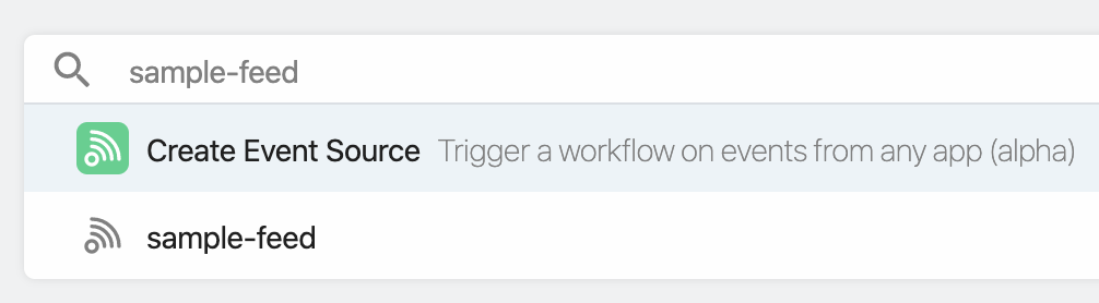 New workflow source